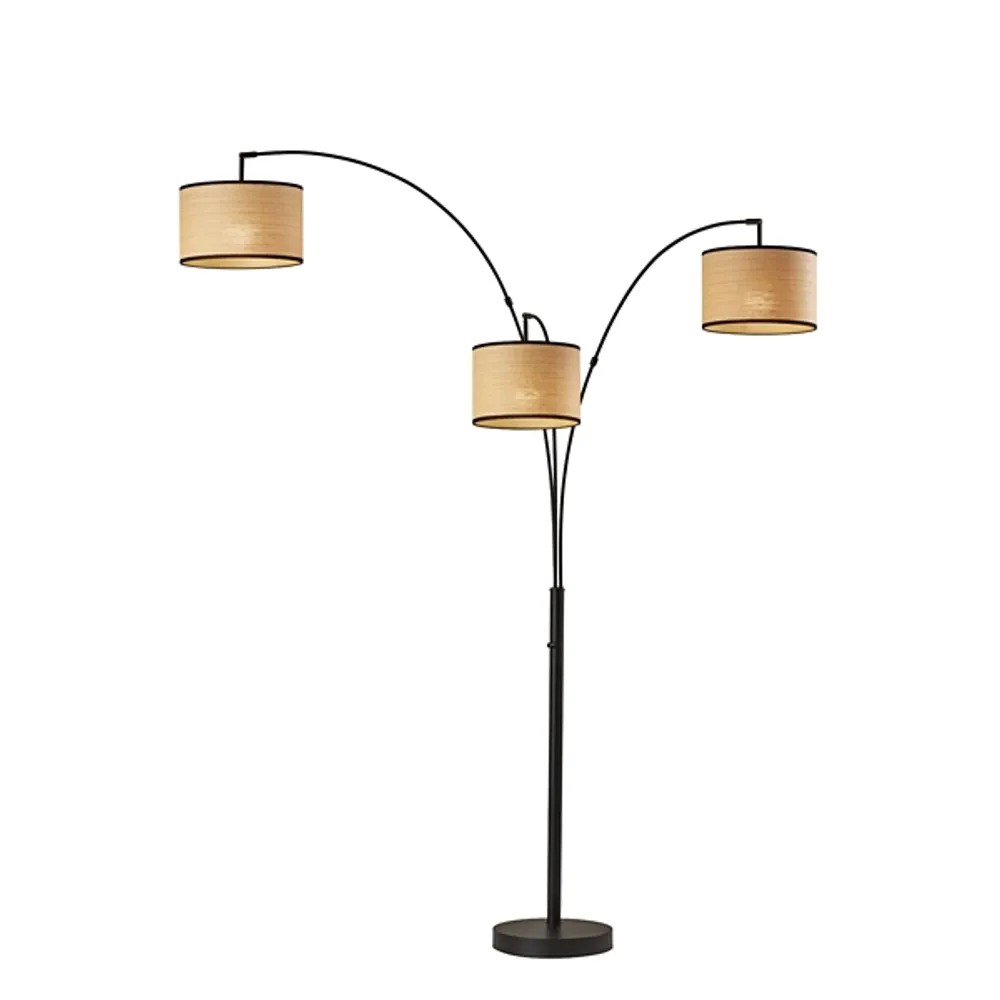 3 arm arched on sale floor lamp