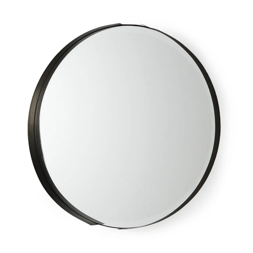 Kirkland's Black Metal Round Adrianna Wall Mirror Hamilton Place