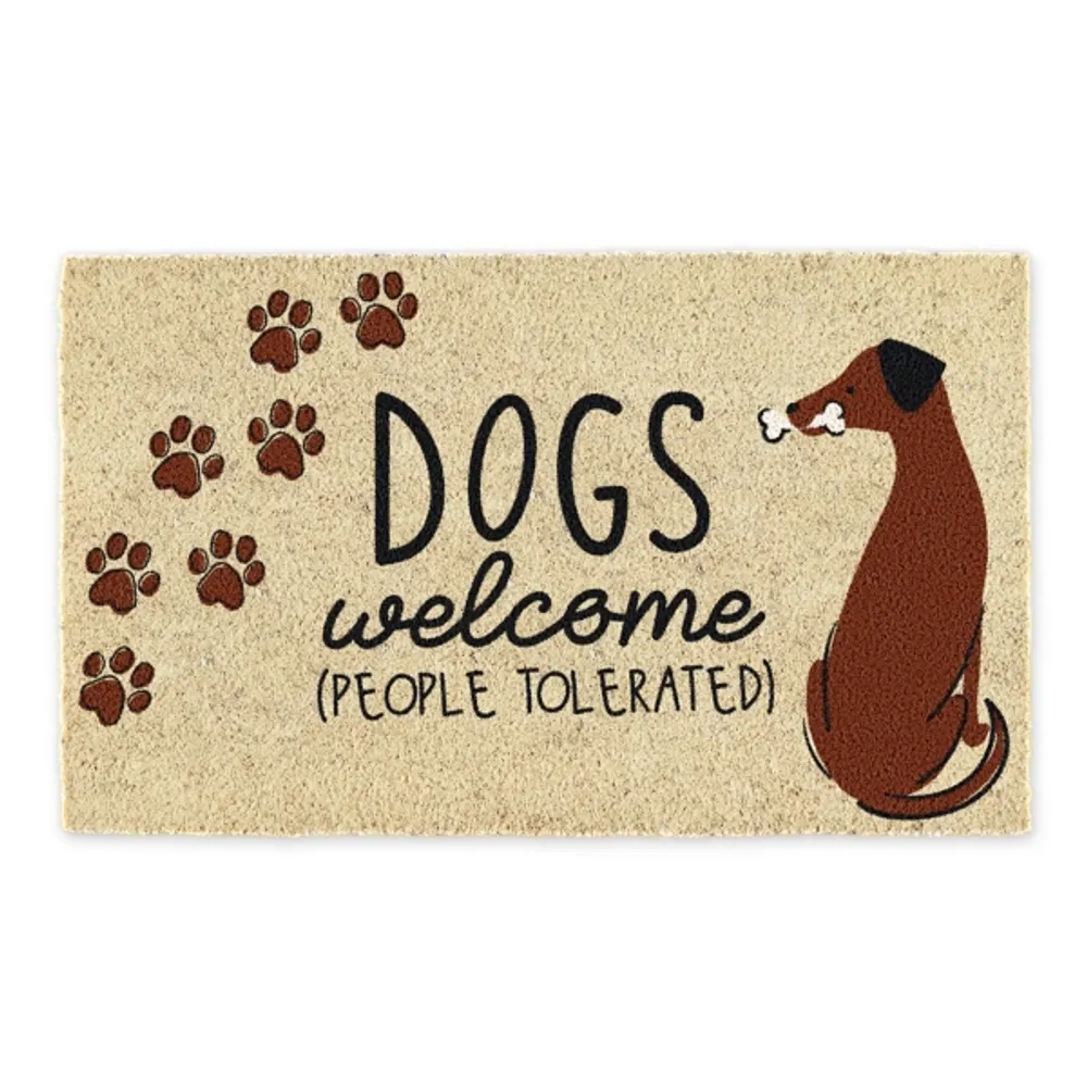 Dogs welcome doormat best sale