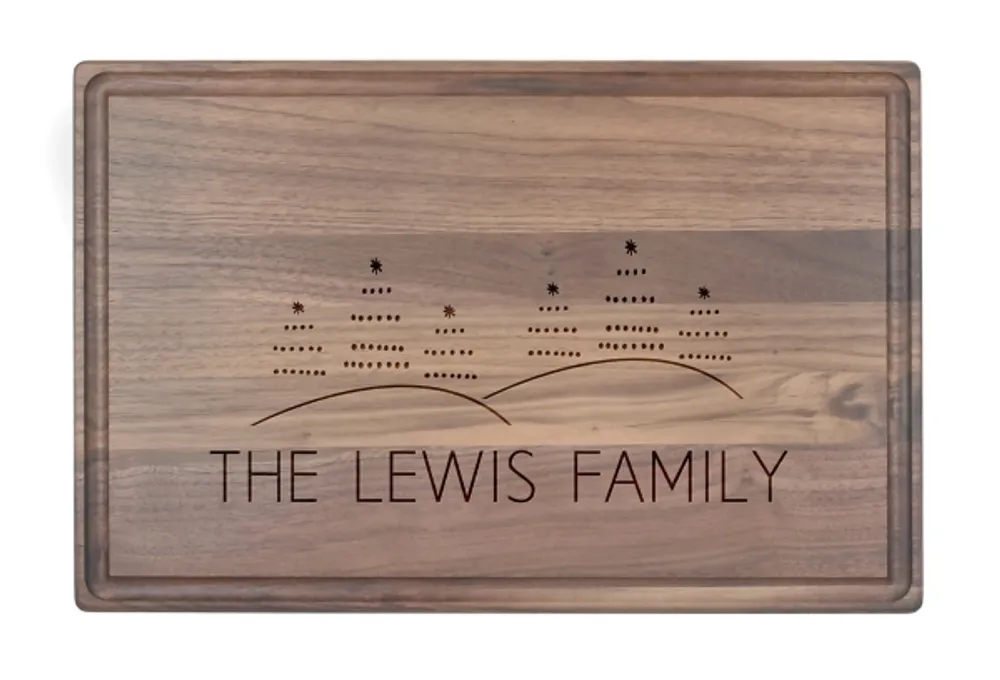 Kirkland's Personalized Walnut Tree Trio Cutting Board Hamilton Place