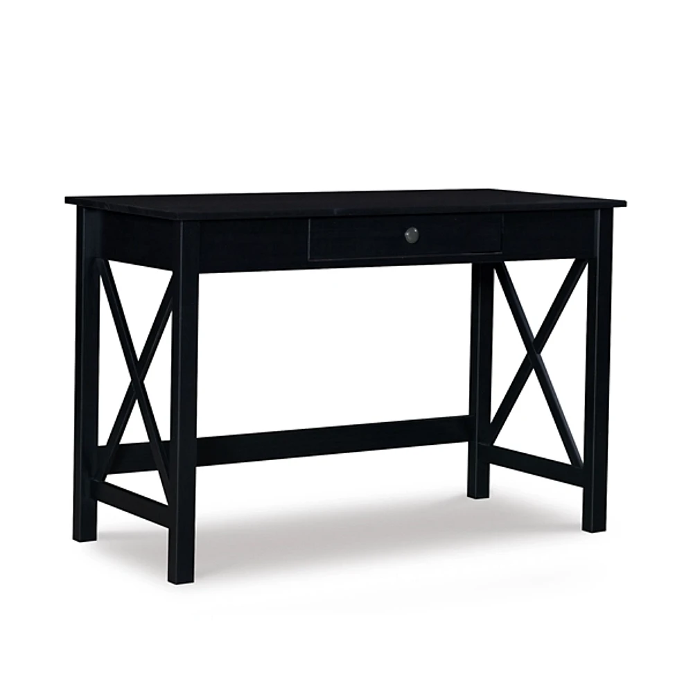 Kirklands Black Wood XSides Desk Hamilton Place