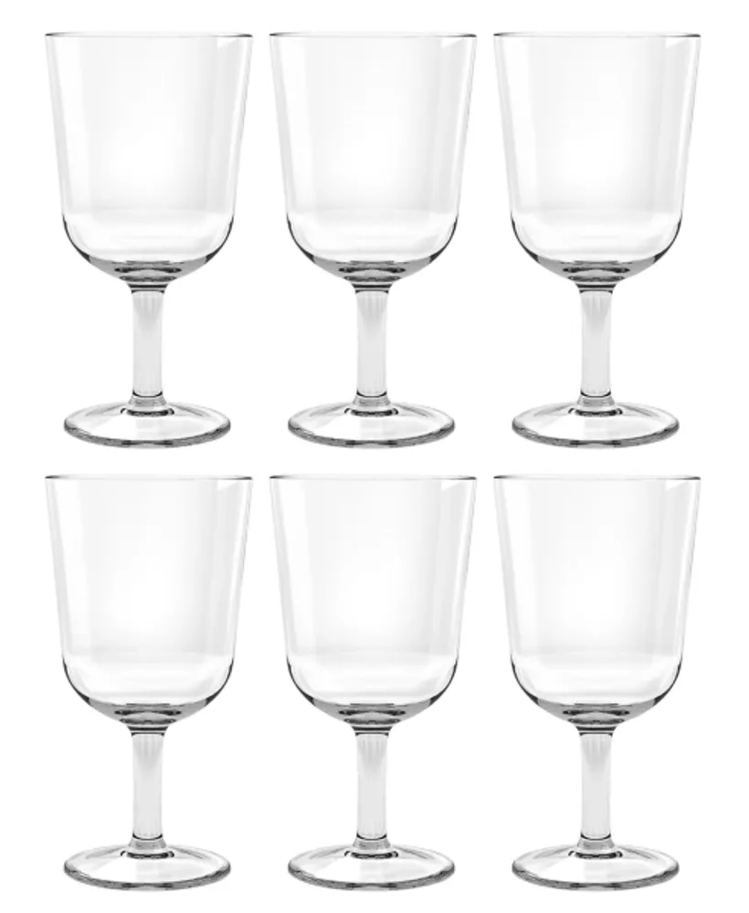 Kirkland's Clear Acrylic Wine Glasses, Set of 6 | Alexandria Mall