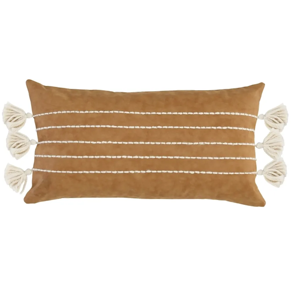 Camel lumbar outlet pillow