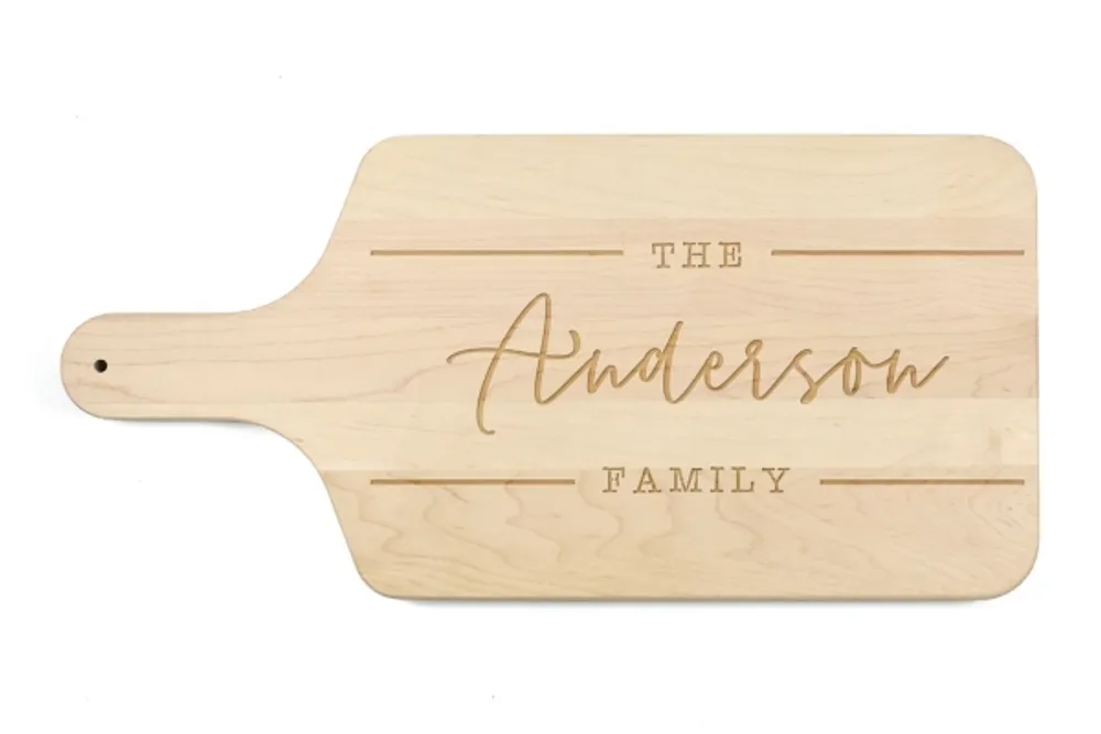 Kirkland's Personalized Maple Wood Lines Cutting Board Hamilton Place