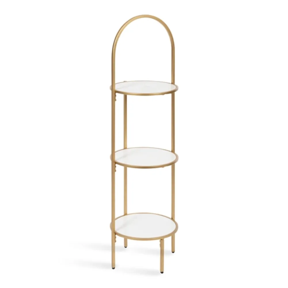 Kirklands Gold Arched 3Tier Plant Stand Hamilton Place