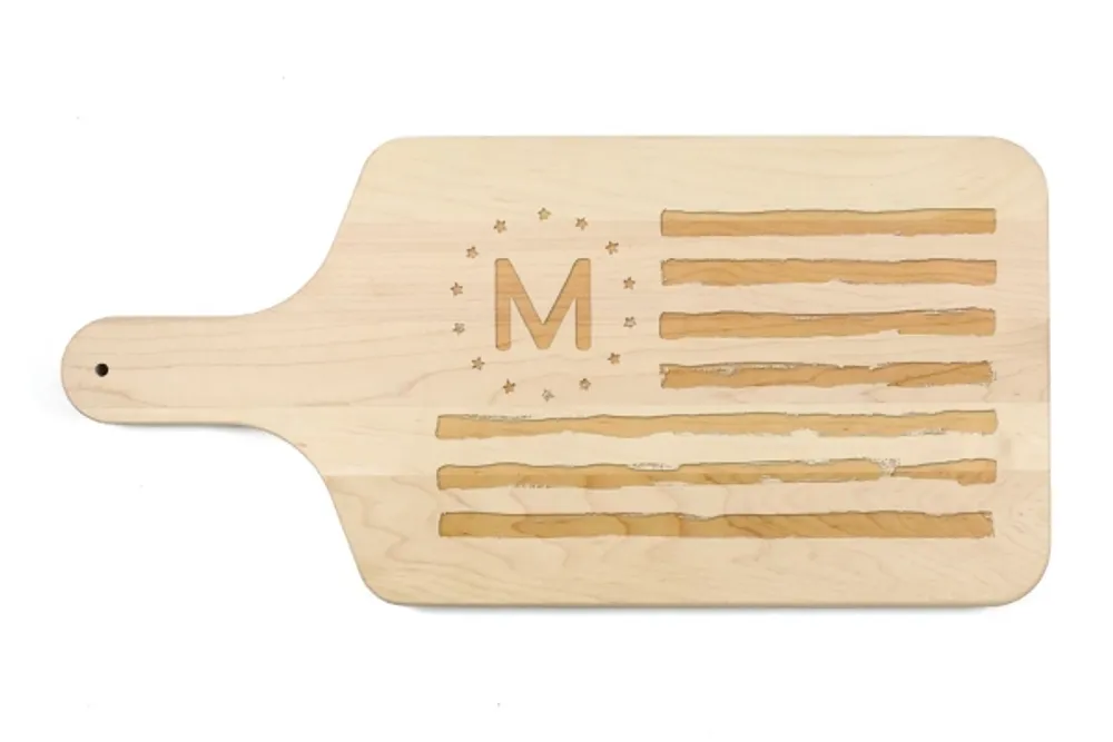 Kirkland's Personalized Flag Maple Wood Cutting Board Hamilton Place