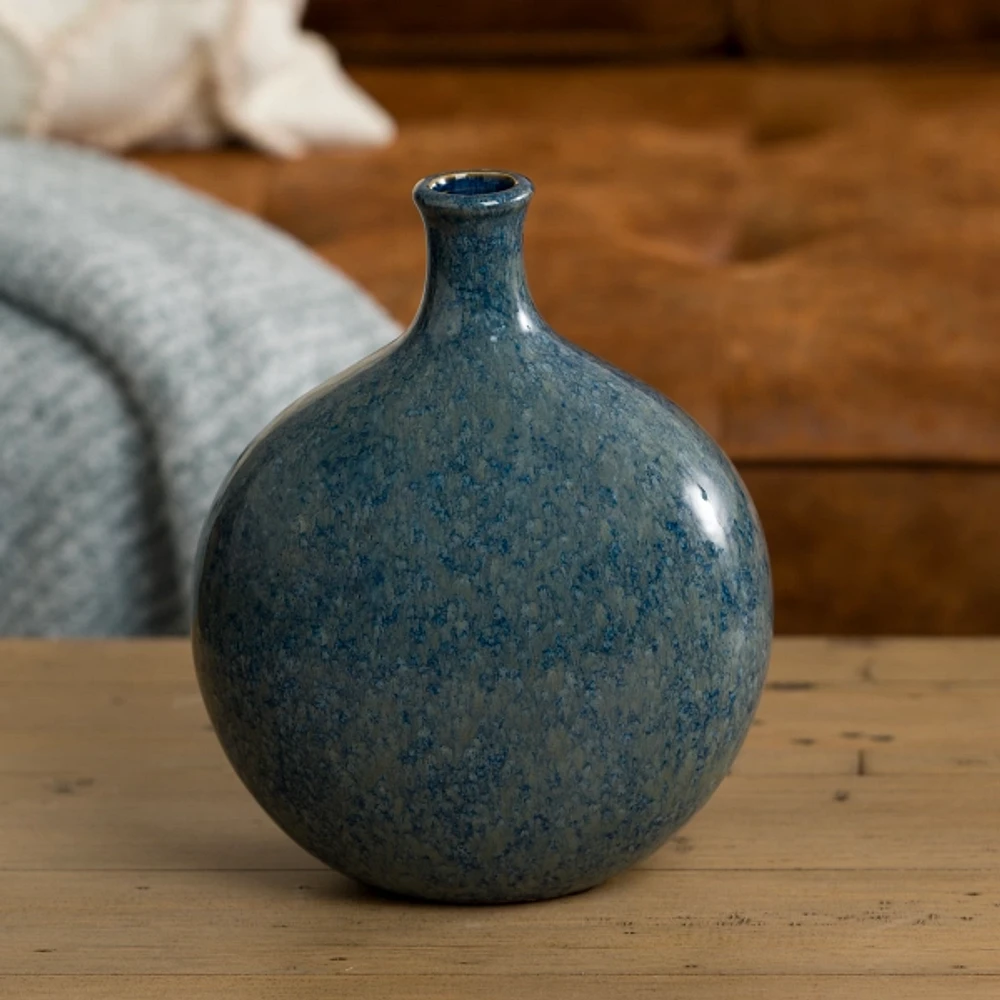 Kirklands Antique Blue Ceramic Vase, 10 in. Hamilton Place
