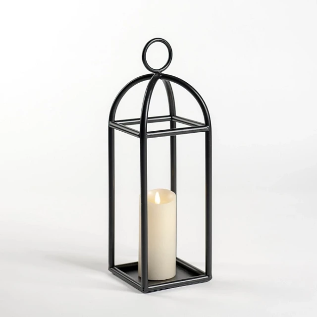 Kirklands Black Iron Harper Lanterns, Set of 3 at Hamilton Place