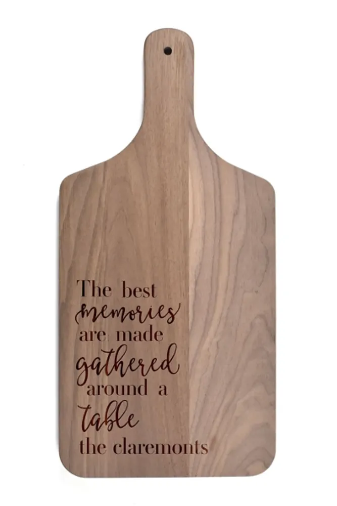 Kirklands Walnut Personalized Best Memories Cutting Board Hamilton Place