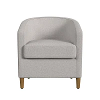Image showcasing Kirklands Neutral Textured Accent Chair | Hamilton Place