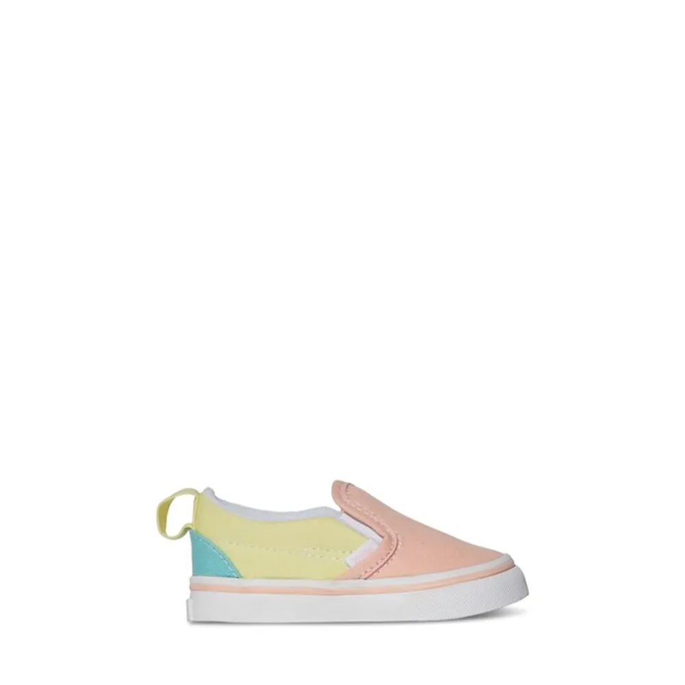 Pastel yellow vans slip ons sale