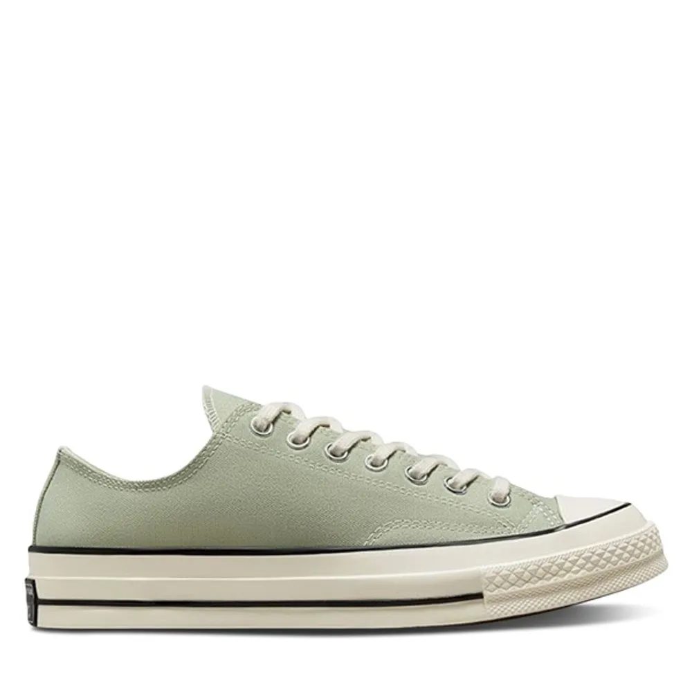 Converse green best sale canvas shoes