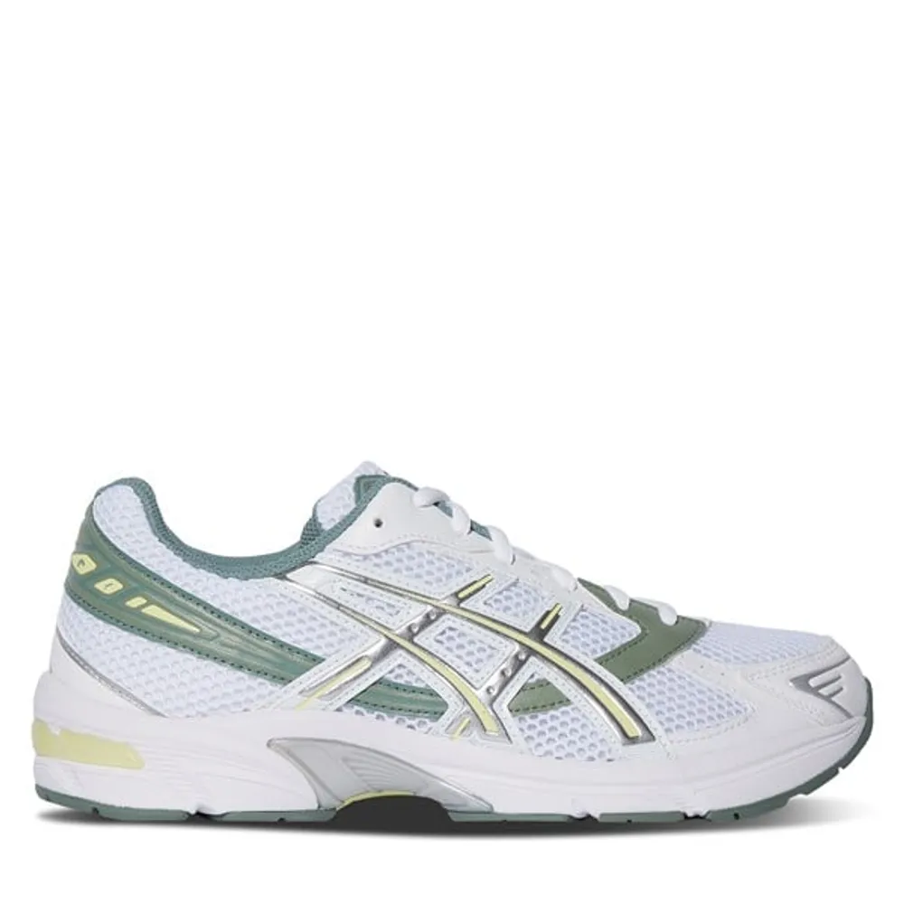 ASICS Men's GEL-1130 Sneakers White/Green, Leather | Scarborough