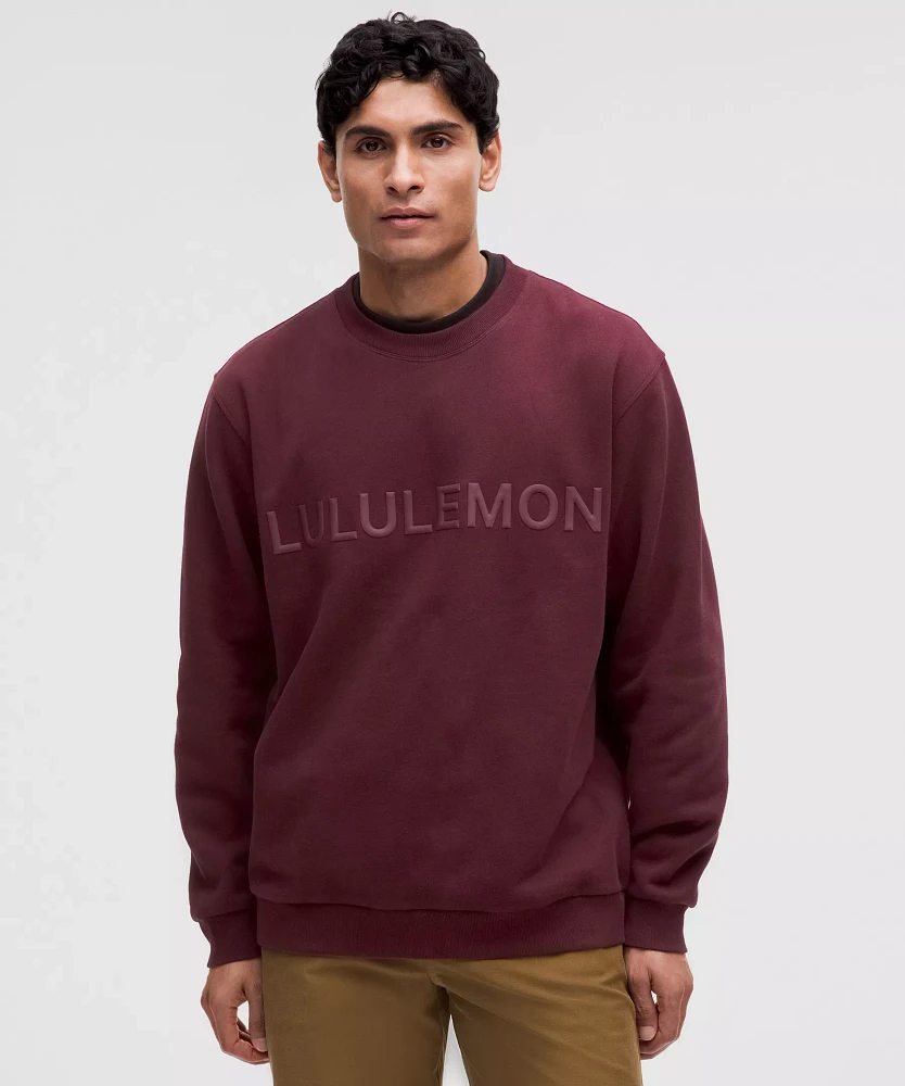 英字ロゴ☆lululemon Men’s☆フリースクルーネックスウェット♪ Lululemon athletica Steady State Crew *Wordmark | Men's