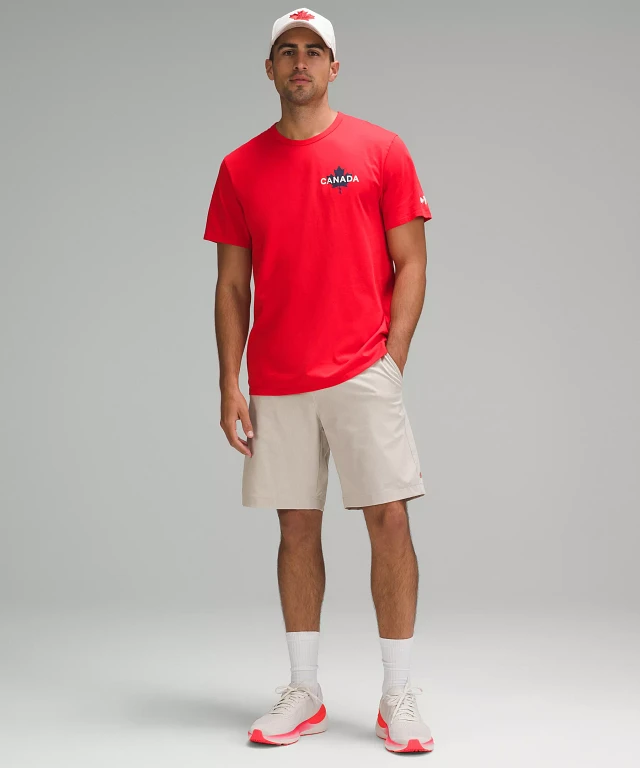 【lululemon】チームカナダ☆Cotton Jersey グラフィックTシャツ Lululemon athletica Team Canada Men's Cotton Jersey Graphic