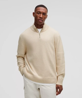 Mens zip knitwear best sale