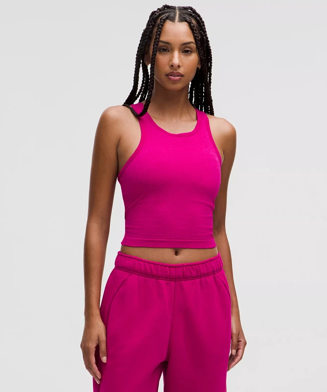 Compare Ebb to Street Cropped Racerback Tank Top *Sparkle