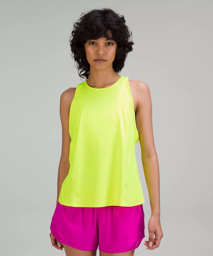 Neon yellow tank outlet tops