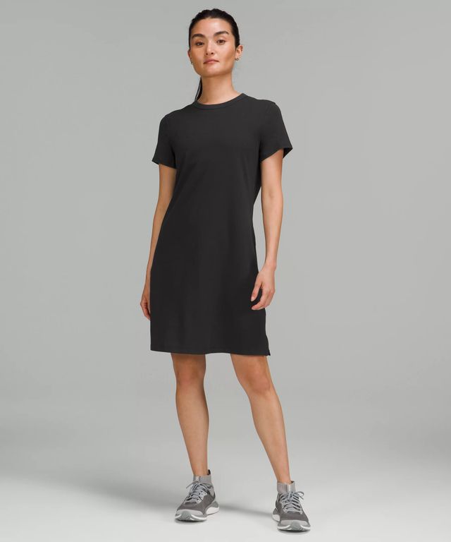 Lululemon athletica Cotton Wrap-Front T-Shirt Dress | Women's