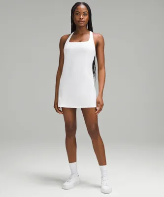 ヨガ・ピラティス LULULEMON Define Sleeveless Dress 8 Lululemon Define Sleeveless Dress - White - lulu fanatics