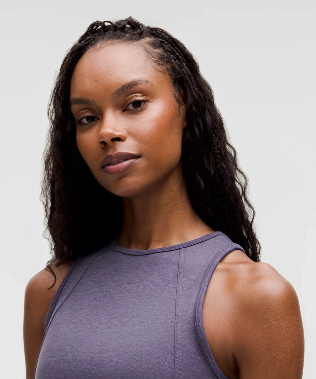 Lululemon athletica Soft Sueded Crewneck Cropped Tank Top