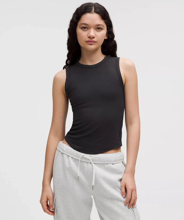 ★lululemon★Hold Tight Crewneck Tank Top 軽量タンクトップ Lululemon Hold Tight Crewneck Tank Top - Black - lulu fanatics