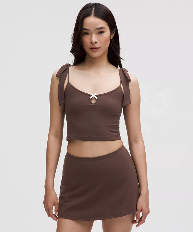 Lululemon athletica Nulu Bow-Detail Tank Top *Balletcore Set at