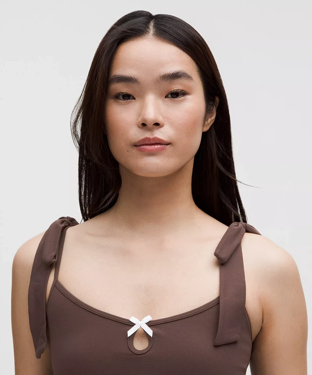 Lululemon athletica Nulu Bow-Detail Tank Top *Balletcore Set at