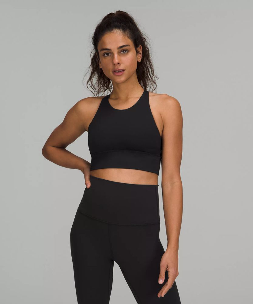 Lululemon athletica Free to Be High-Neck Longline Bra - Wild *Light ...