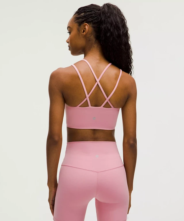 Sz 14 NWT cheapest Lululemon Like a Cloud Longline Bra B/C Cup Pomegranate Pink