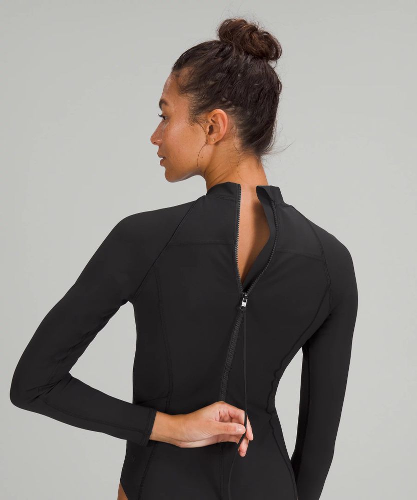 Lululemon athletica Long-Sleeve Zip-Back Paddle Suit *Medium Bum