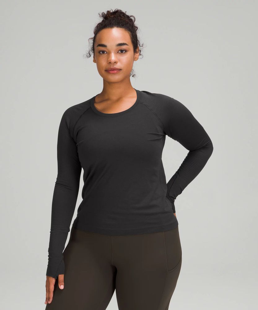 NEW LULULEMON Swiftly Tech Long Sleeve Top 2.0 Race 8 Lip Gloss