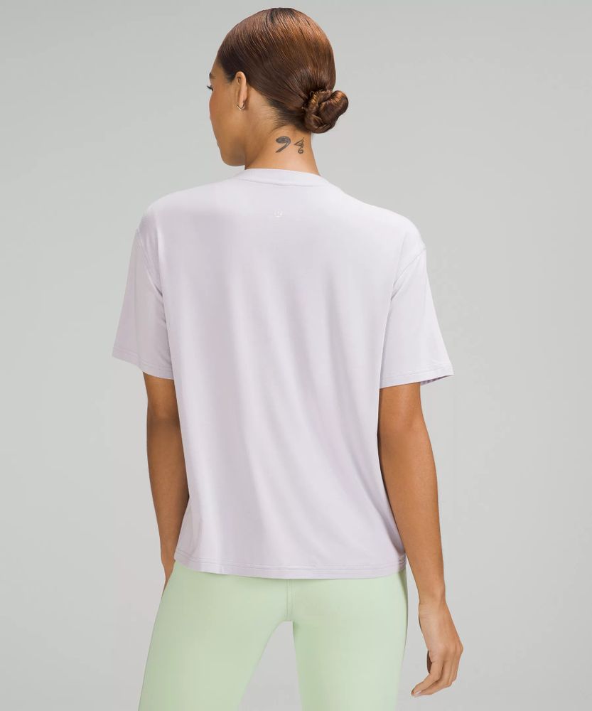 Lululemon athletica Modal-Silk Blend Tie-Front Yoga T-Shirt