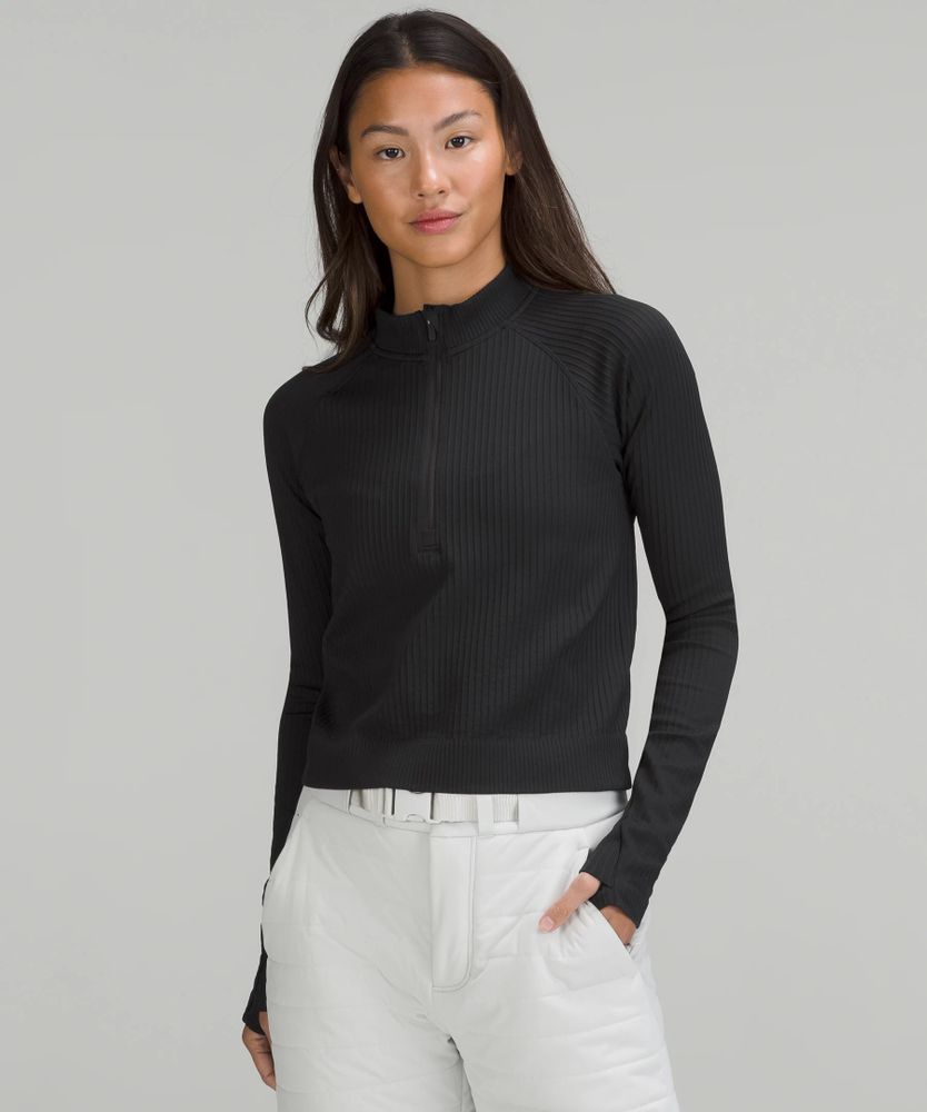 Lululemon athletica Rest Less Cropped Half Zip | Women's Long