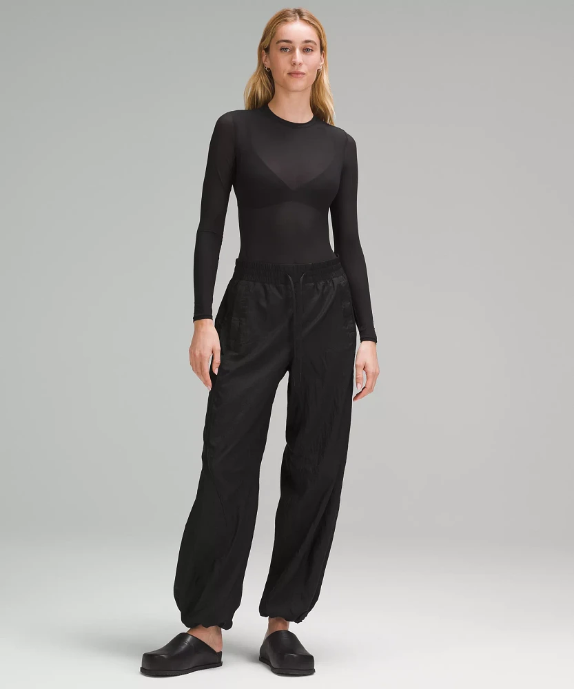 Lululemon athletica Nulu Mesh Long-Sleeve Crewneck Bodysuit