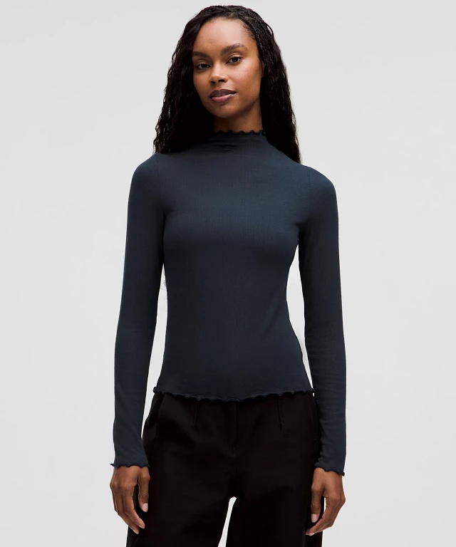 Lululemon black turtleneck best sale