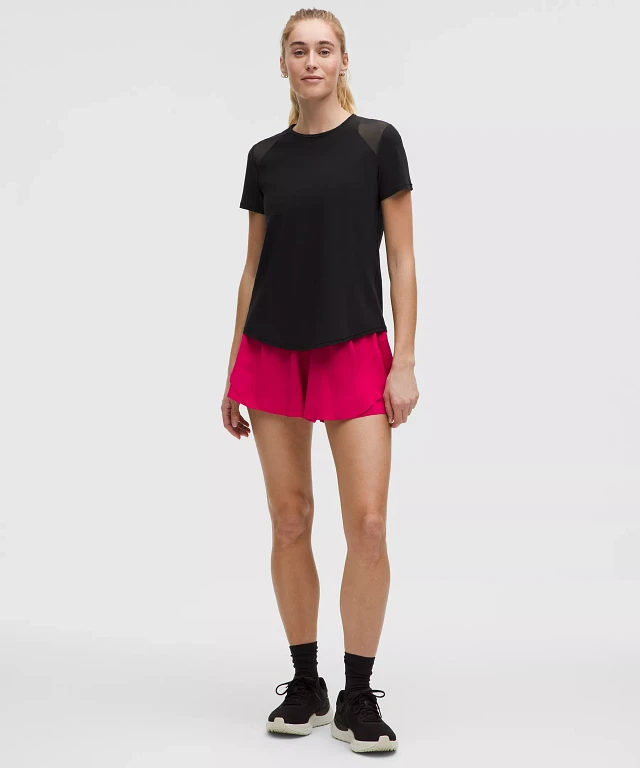 Lululemon athletica Nulu Mesh-Back Baby Tee | Women's Short