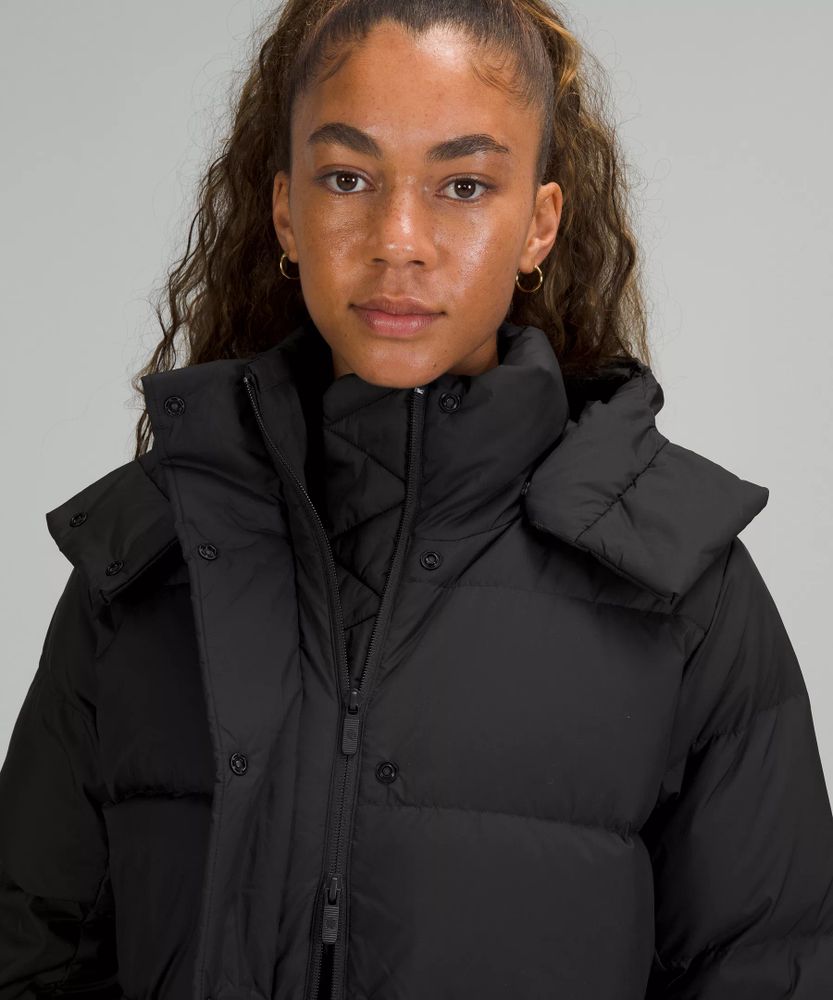 Lululemon long hot sale puffer coat