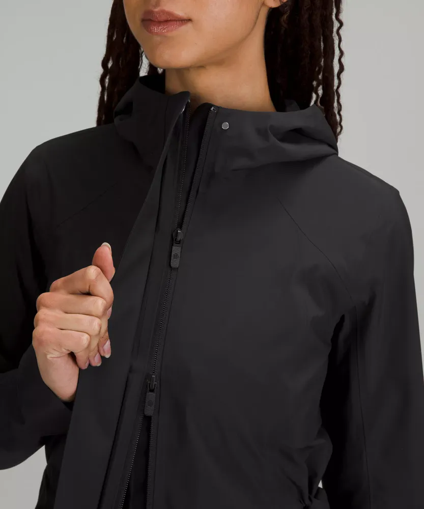 Lululemon black hot sale rain jacket