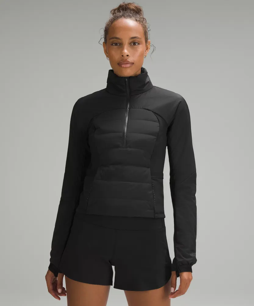 Lululemon athletica Down for It All Cropped Half Zip Pullover