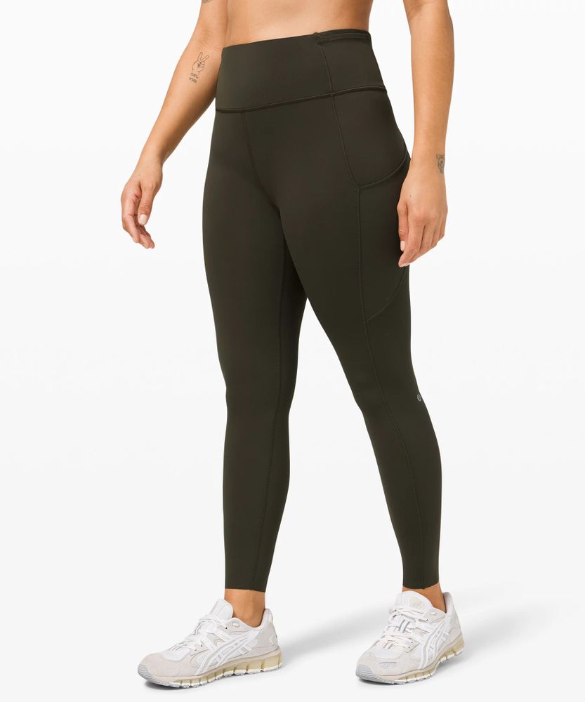 Lululemon khaki leggings hotsell