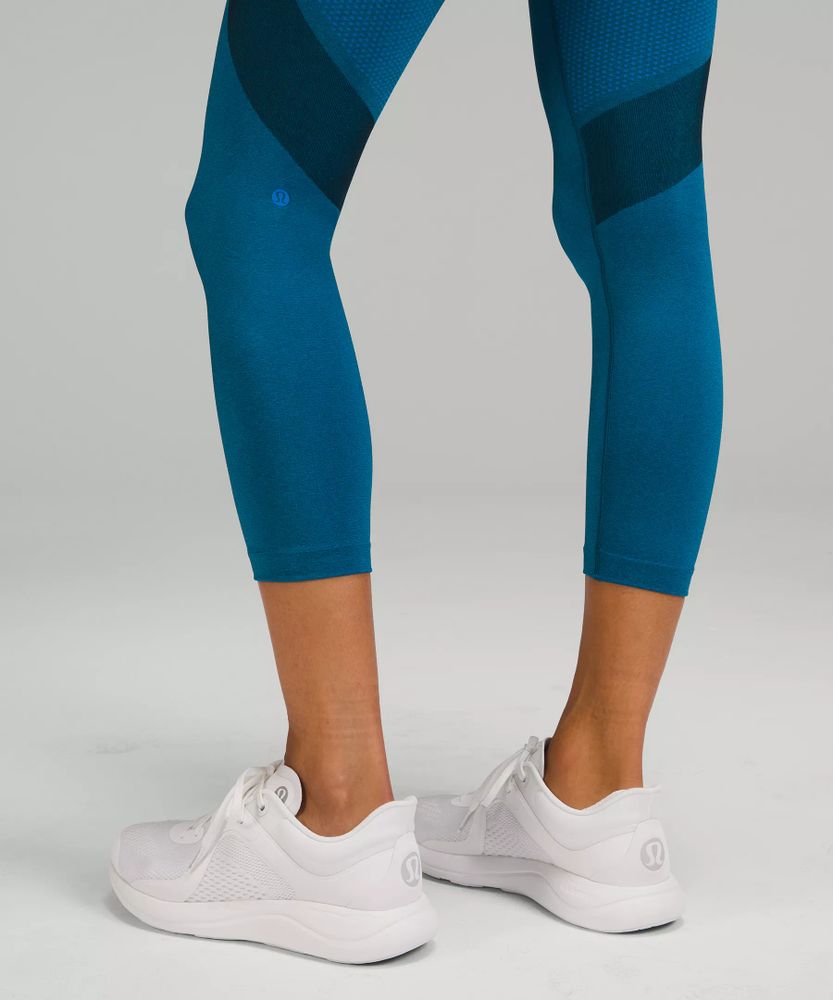 Lululemon crop hot sale mesh leggings