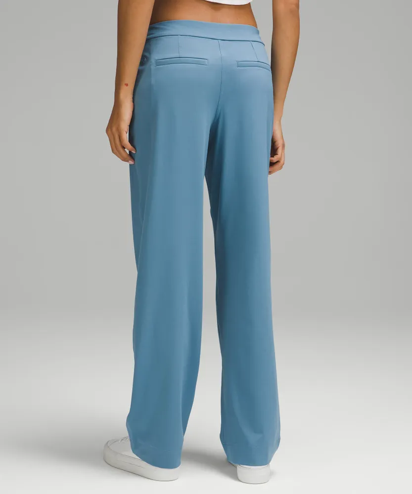 Top Straight-Leg Mid-Rise Pant Full Length Luxtreme