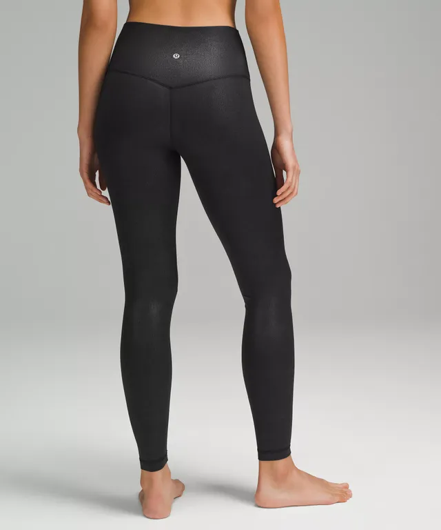 Lululemon shiny deals black leggings