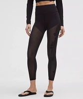 ★lululemon★花柄メッシュ★RevealKnit ハイライズタイト7/8★ Lululemon RevealKnit Floral High-Rise 7/8 Tight - Black