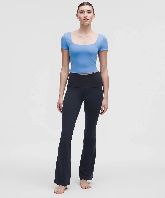 Lululemon athletica Groove Nulu Foldover-Waist Flared Pant at