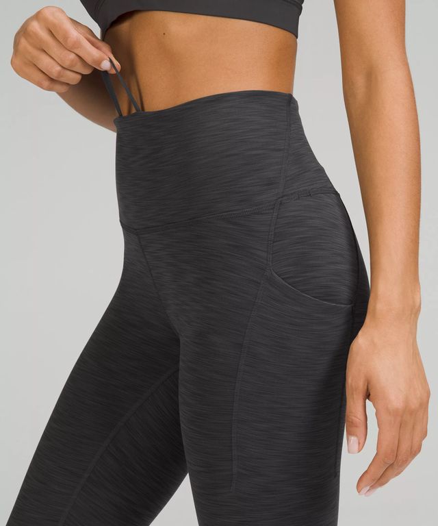 Lululemon heathered grey hot sale wunder under