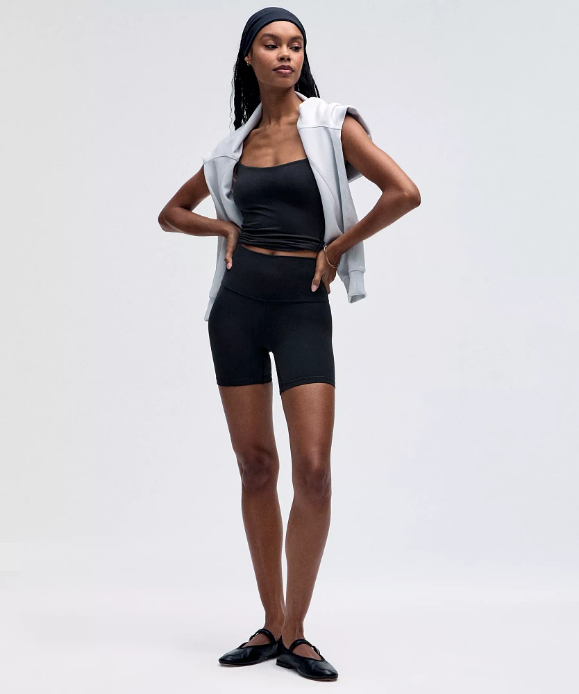 Lululemon バイクショーツ ブラック Lululemon Fast and Free High Rise Short 6