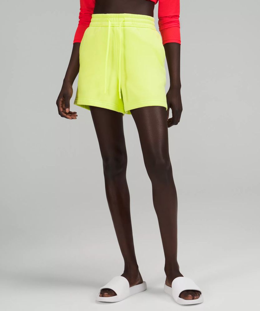 Neon yellow hotsell lululemon shorts