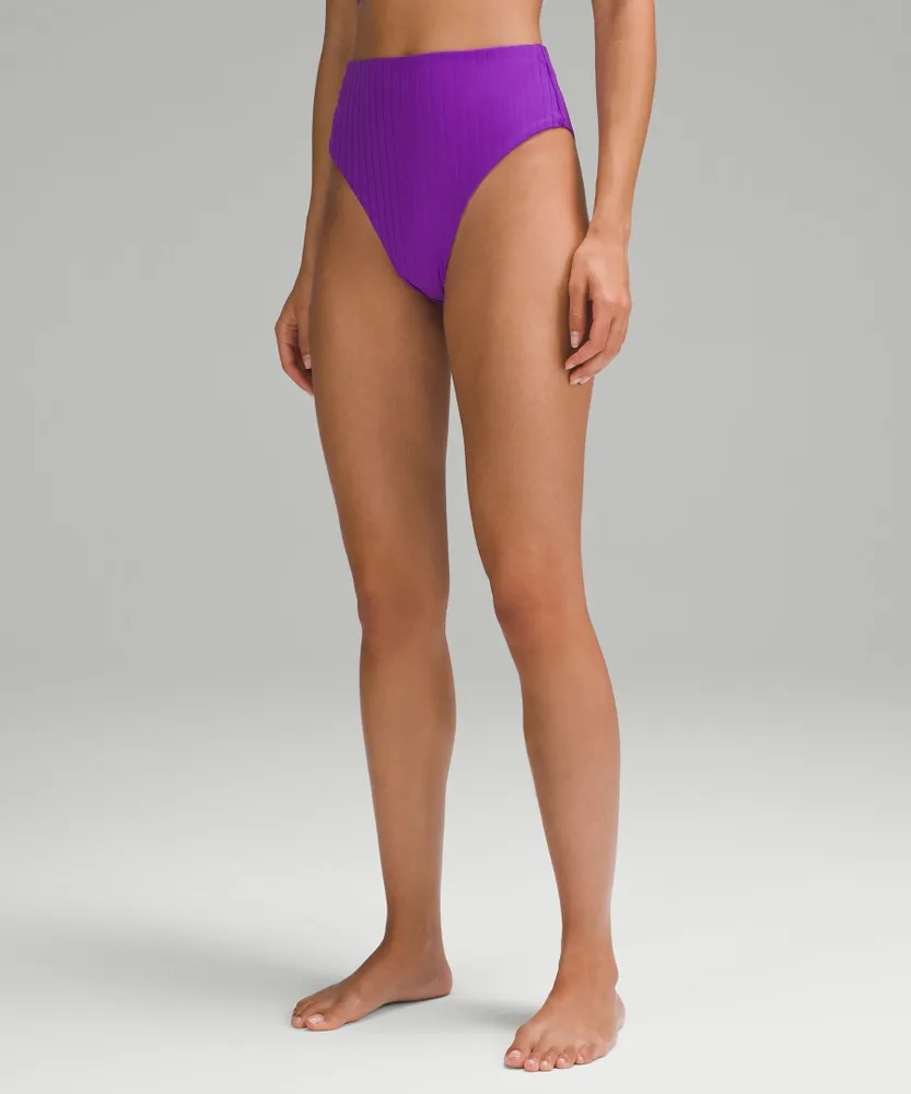 UnderEase Ribbed Mid-Rise Bikini Underwear